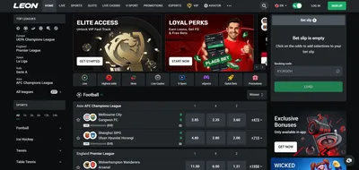 Leon Casino page d'accueil