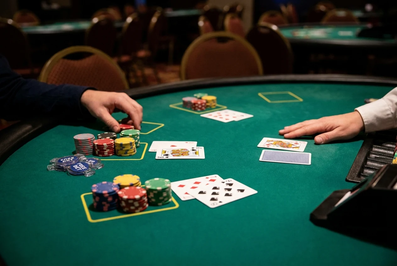 Free Bet Blackjack live dealer at Crowngreen Casino